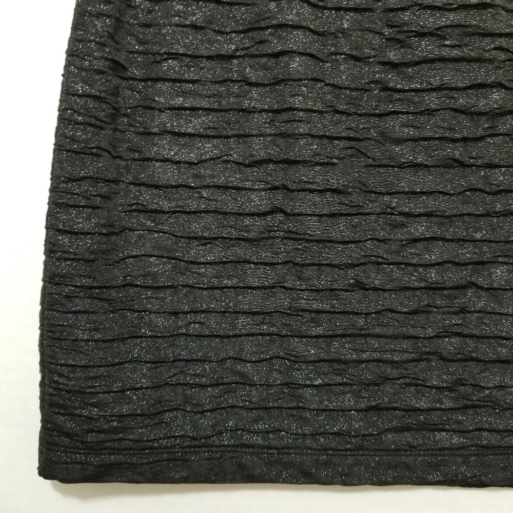 Nollie skirt Medium glittery metallic weave textured elastic pull on waist lined - Picture 11 of 13